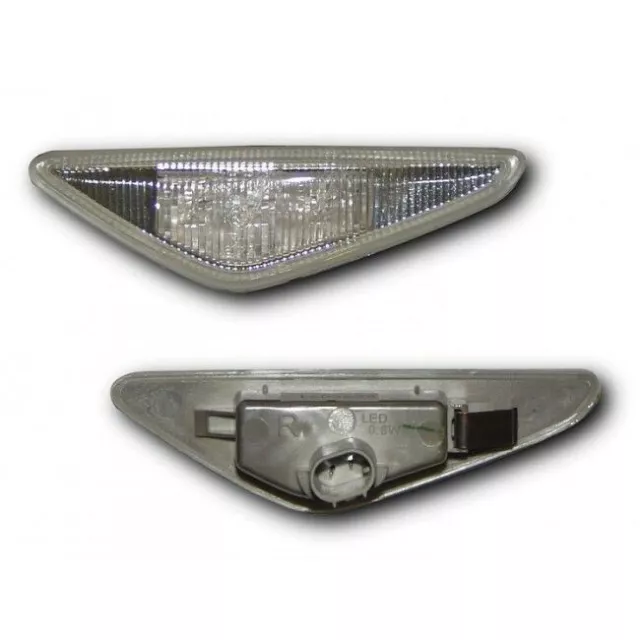 For BMW 3-Series E46 Coupe 03-06 Cabrio 03-06 Clear LED Side Repeaters