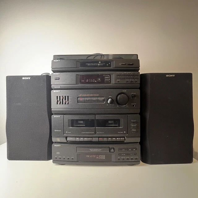 SONY COMPACT HI Fi Stereo System LBTD109 Tape CD Radio Turntable