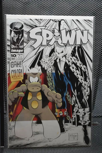 Spawn #10 Image Comics 1993 Todd McFarlane Cerebus Appearance Dave Sim 9.2
