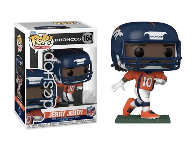 Funko POP! NFL Broncos JERRY JEUDY (Heimuniform) #164 Figur - mit Schutz