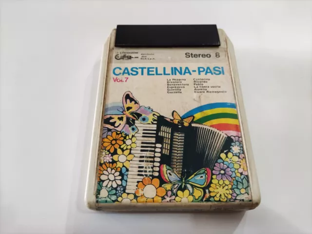 CARTRIDGE TRACK TAPE CASSETTA STEREO 8 CASTELLINA PASI VOL.7 1973 "originale"