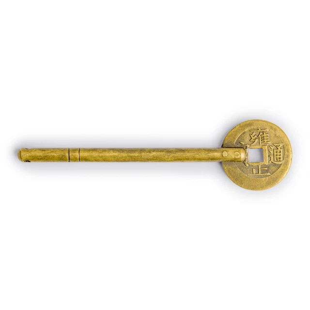 Hardware Philosophy Coin Brass Key Pins Hardware 4.5" - Set of 2