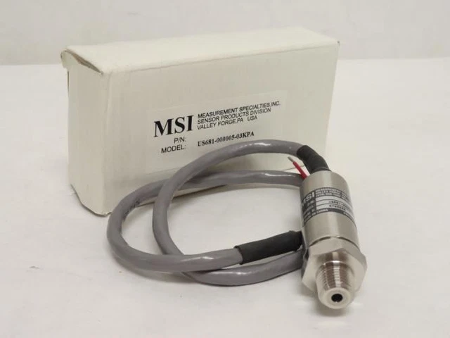 180896 New In Box; MSI US681-000005-03KPA Pressure Transmitter
