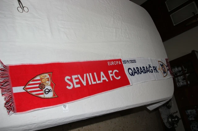 BUFANDA VINTAGE MATCH UEFA EUROPA LEAGUE STANDARD DE LIEGE Y SEVILLA F.C