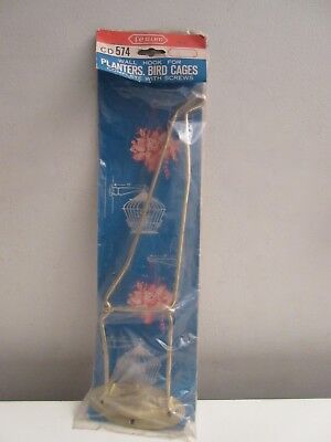 NEW Vintage Wall Mount Swing Arm Plant Lantern Bird Cage Hanger NEW OLD STOCK