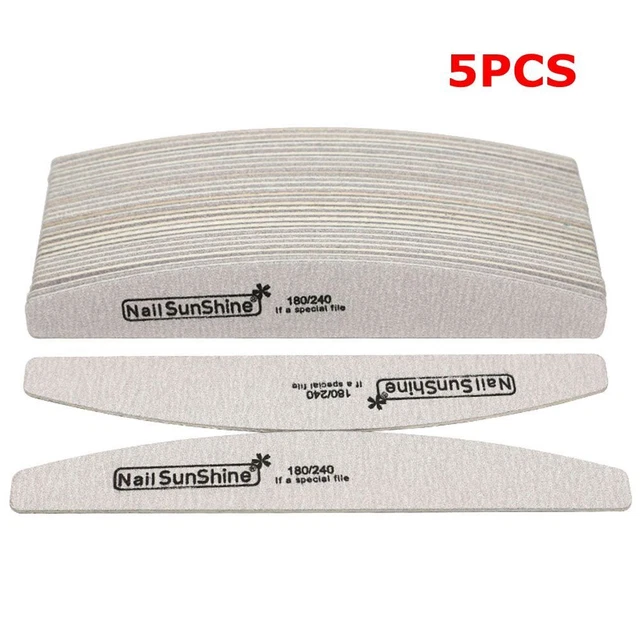 Pedicure Manicure Wooden Nail Files Double Sided Nail Care Sanding Buffer