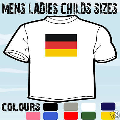 Germania Bandiera Tedesca EMBLEMA T-Shirt Tutte le Taglie e Colori
