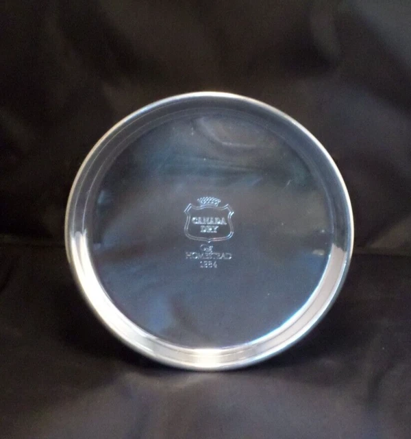 Williamsburg Virginia Shirley Pewter Handmade Colonial Cocktail Plate - RARE