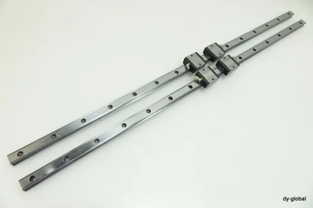 THK Used SR20V+880-2 Nickel Plated and Stainless block Linear Bearing 2R 4B