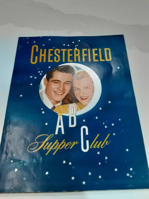 Vintage Chesterfield Supper Club Radio Advertisement