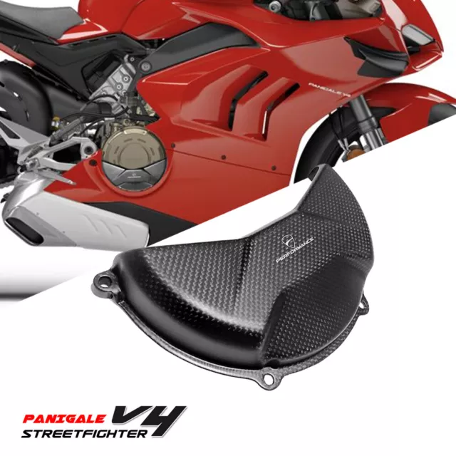 FIT DUCATI STREETFIGHTER V4 Carbon Fiber Engine Cover Guard Stator