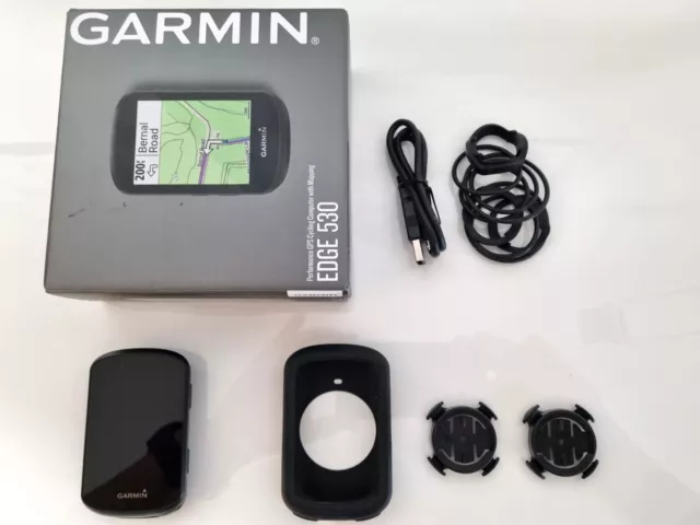 Garmin Edge 530 GPS-Fahrradcomputer mit Halterung und Schutzhülle