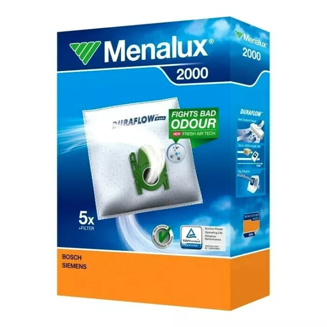 Menalux 900196146 2000 Sacchetti Per Traini Siemens Alpha2-Optima50-Dino-Family