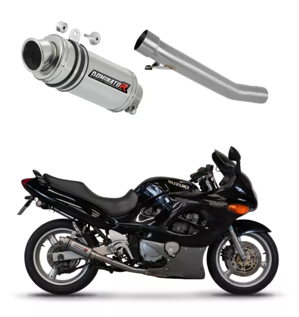 GSXF 750 1998 - 2006 Terminale di Scarico Marmitta Silenziatore GP1 DOMINATOR