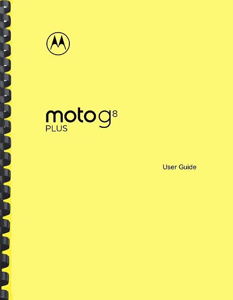 Motorola Moto G8 Plus Phone OWNER'S USER MANUAL