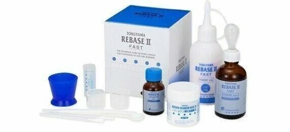 TOKUYAMA REBASE II Fast Dental Chairside Hard Denture Reline Material Free Ship