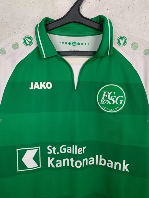 St. Gallen 2018 2019 Home Football Shirt Jako Jersey Size M 2