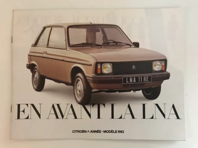 brochure publicitaire de concession citroen LNA 1983