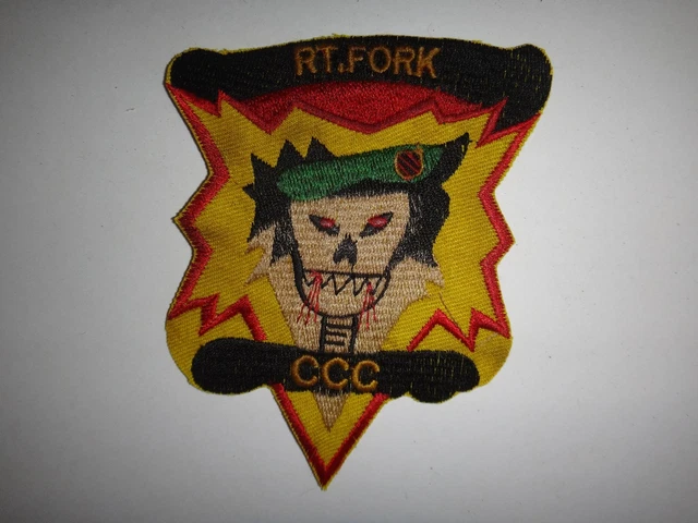 VIETNAM WAR PATCH US 5th Special Forces Group MACV-SOG RT FORK CCC £10. ...