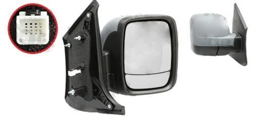 Rétroviseur électrique Droit Chauffant Pour Renault Trafic 2014-2021 - À Peindre, Miroir Asphérique Grand Angle | Repiauto