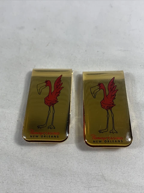 2 Flamingo Casino New Orleans Money Clips Closed In 1997