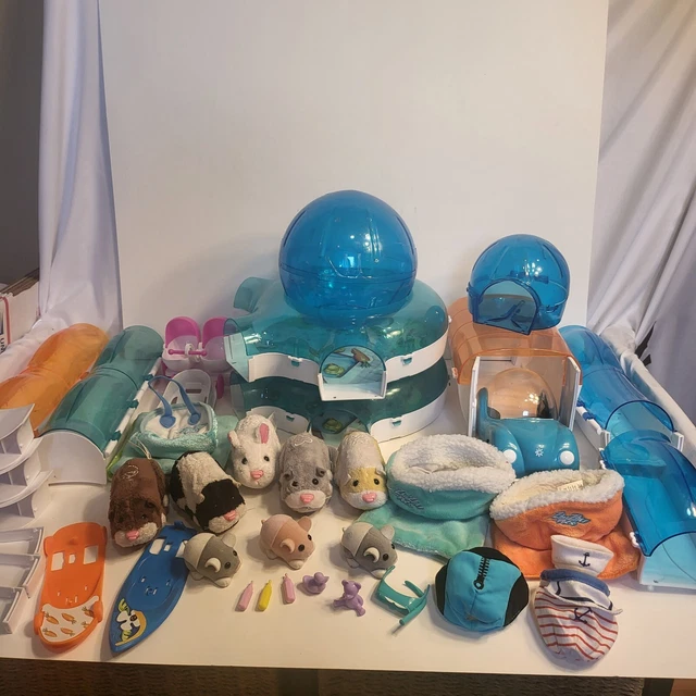HUGE Lot of Zhu Zhu Pets ZuZu accessories maze habitat playhouse Hampster City HUGE Lot of Zhu Zhu Pets ZuZu accessories maze habitat playhouse Hampster City