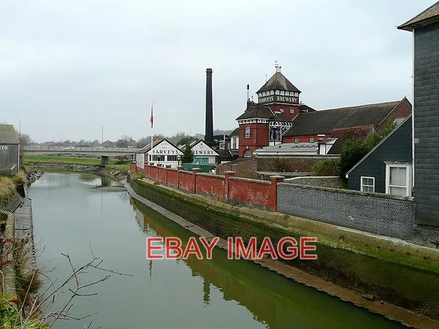 Photo  The River Ouse From Lewes Bridge East Sussex The River Is Seen Here Passi
