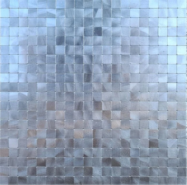 Mosaïque Verre Argenté Mosaik-Netzwerk 60-0206_B - 1 Matte (327x302 Mm)