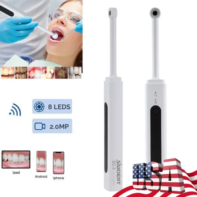 Dental Intraoral Camera Endoscope Wireless WIFI Intra Oral Image 8 LED Light SA
