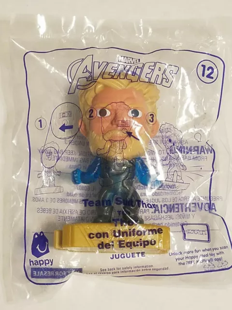 McDonald's Marvel Avengers Happy Meal Toy TEAM SUIT THOR #12 - Sealed Bag