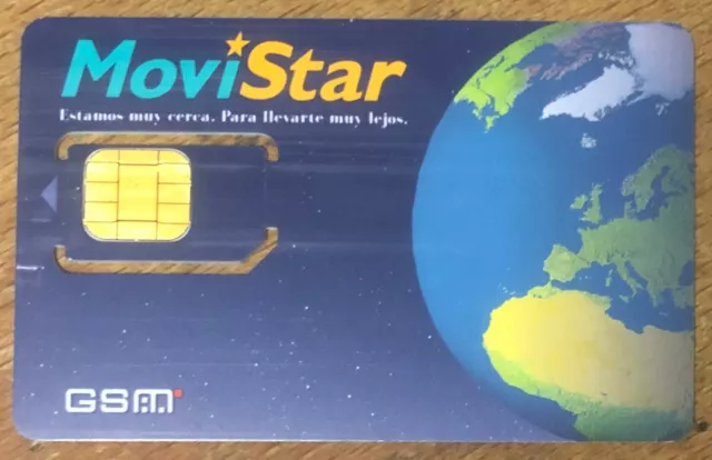 Spain Espagne Movistar Tarjeta Carte Sim Gsm Prepaid Telecarte Scheda Phone Card