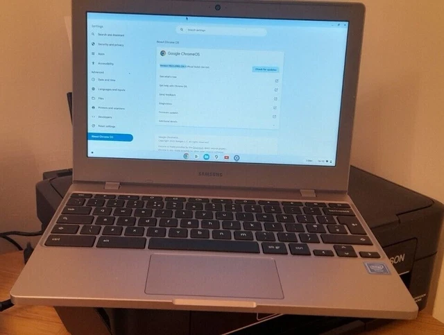 Samsung Chromebook versione 118.O.5993.124 64 bit