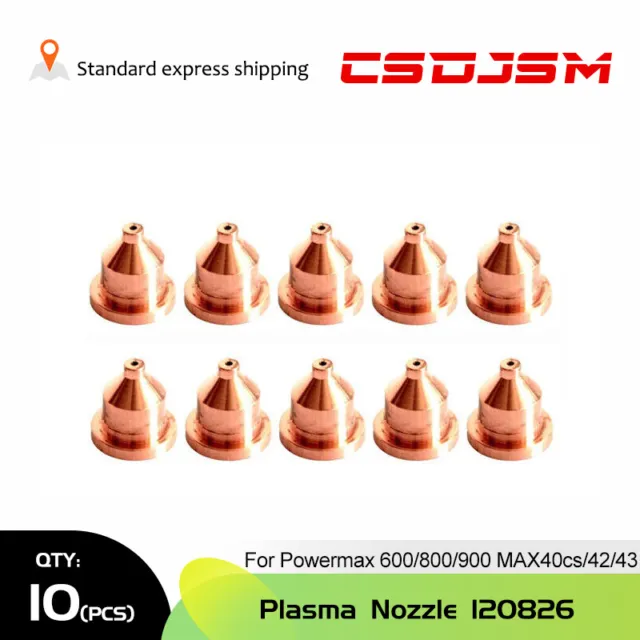 10pcs 120826 Plasma Nozzle For Hypertherm Powermax 600/800/900 MAX40cs/42/43