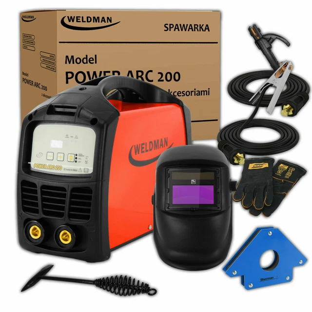 Weldman® Power ARC 200 Poste à souder Inverter soudage MMA 200A ARC - KIT