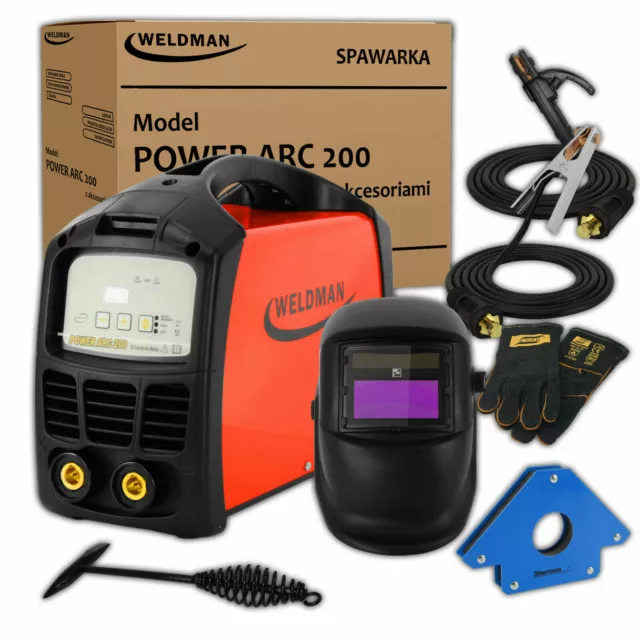 Weldman® Power ARC 200 Poste à souder Inverter soudage MMA 200A ARC - KIT