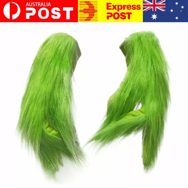 Xmas The Grinch Glove Cosplay Costume Christmas Prop Halloween Party Gift