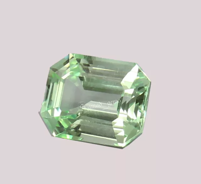 10 Ct Natural Flawless Ceylon Mint Green Parti Sapphire Loose Rediant Gemstone
