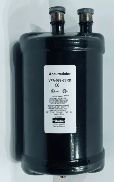 Parker Refrigerant Accumulator VPA-589-6SRD  3/4 Solder Connection