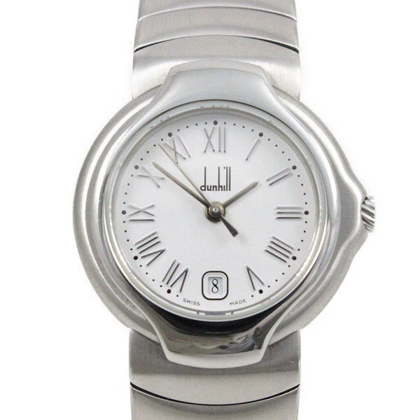 Dunhill Sensorto Quartz Women s Watch White Dial Genuine SS Belt