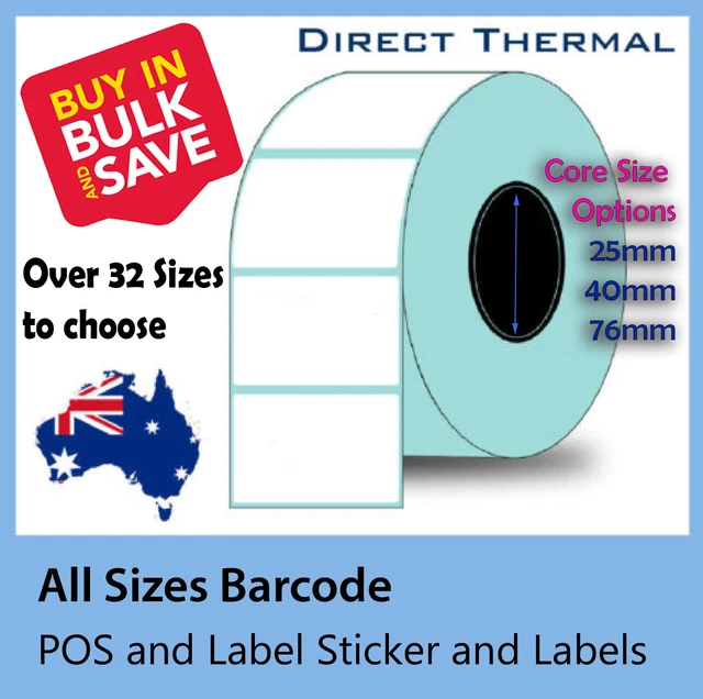 ALL SIZES PREMIUM Quality Barcode POS, Label, Sticker, Price tag