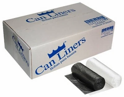 Can Liners, Natural, 55-Gal., 36 x 60-In., 200-Ct. -620068