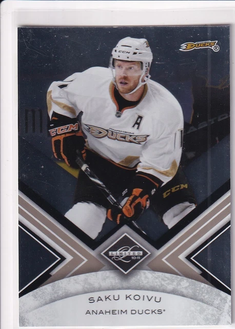 10/11 Panini Limited Saku Koivu Base Card Sp /299 #109