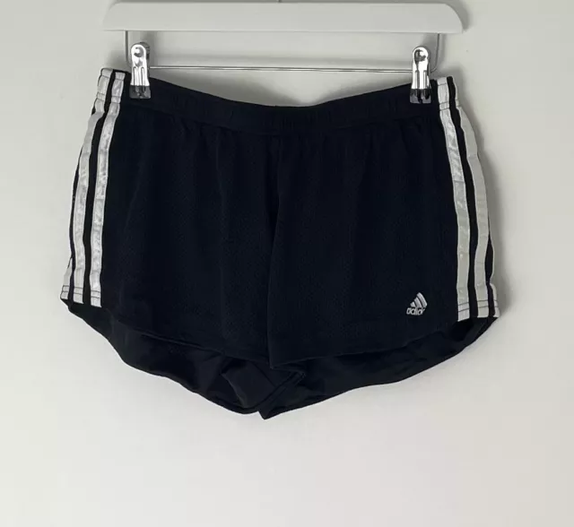 ❤️ Urban Renewal Adidas Shorts Größe Medium schwarz weiß Sport Vintage Remade