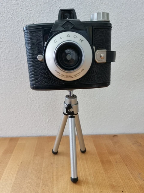 ROLLFILMKAMERA  AGFA CLACK BOX + Stativ