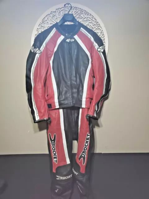 Joe Rocket  Racing Leather Motorcycle Suit Size 50 - Excellent