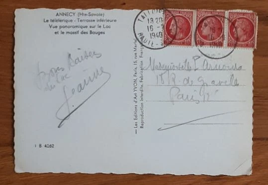 Postcard A La Carte: France - Map postcard