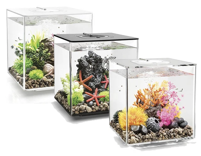 biOrb Cube MCR 30L Aquariums Black/White/Clear Fish Tank Filter LED Oase