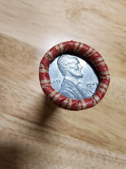 Roll Of Sealed Wheat Pennies Ww2 Steel Penny 1934 D Lincoln Unsearched