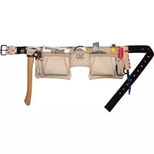 CLC 12-Pocket Leather Heavy-Duty Construction Carpenter Apron x 1 pk