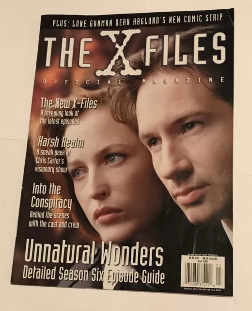 The X Files Magazine Vol 1 No 11 Official 1999 Anderson Duchovny Luke Wilson